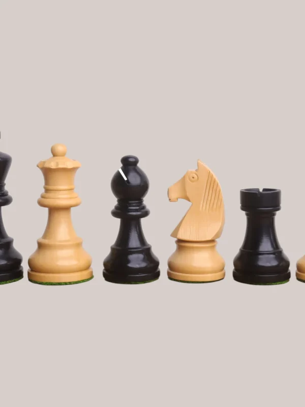 Royalchessset Tournament Staunton Chess Set Ebonised Boxwood 2.8"