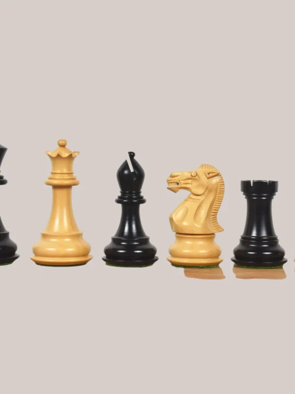 Royalchessset Professional Staunton Chess Pieces Set Ebonised Boxwood 3.6" Sensor Compatible