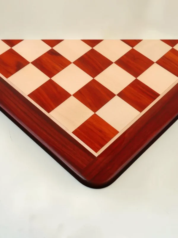 Royalchessset Tournament Chess Board Bud Rosewood & Maple Wood 25-Inch 65mm Squares