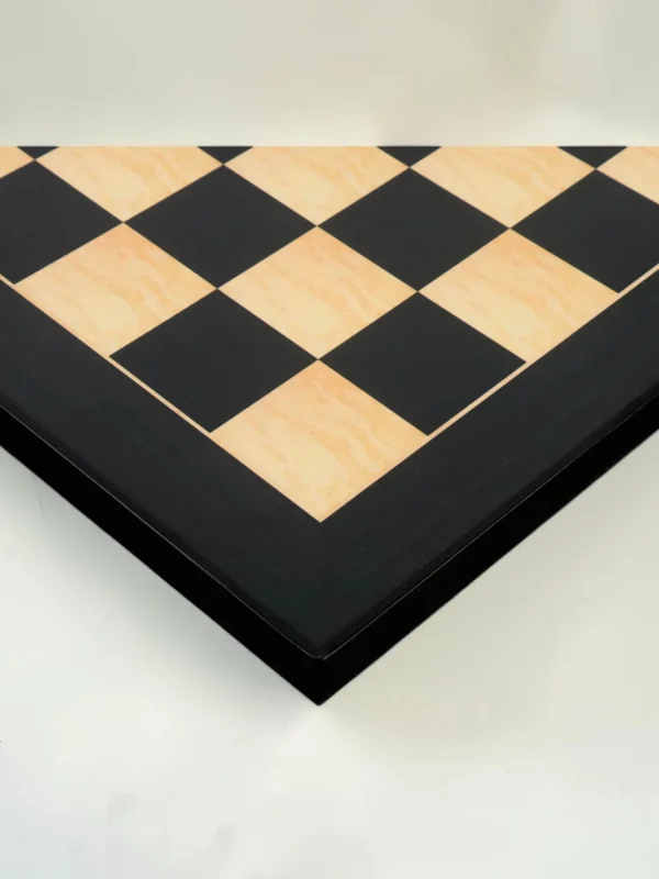 Royalchessset Chess Board Set High-Gloss Ebony & Maple Finish 17-Inch 45mm Tournament Squares