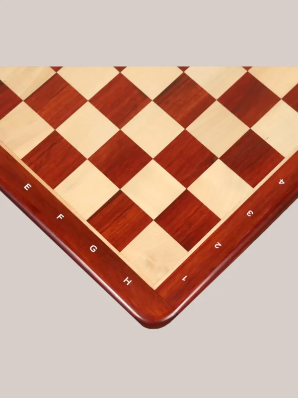 Royalchessset Professional Tournament Chess Board Bud Rosewood & Maple Wood 19-Inch 50mm Squares