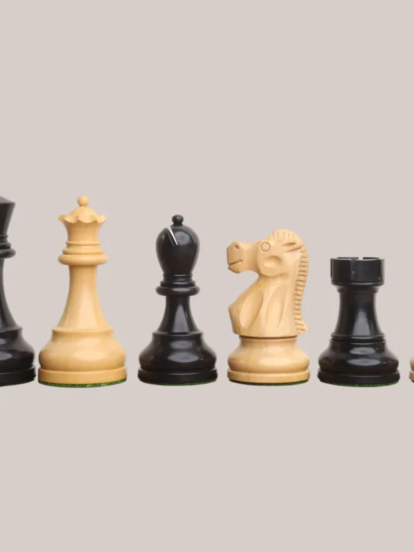 Royalchessset Chess Pieces Reykjavik Series Staunton Weighted Boxwood 3.8" Tournament Standard Set