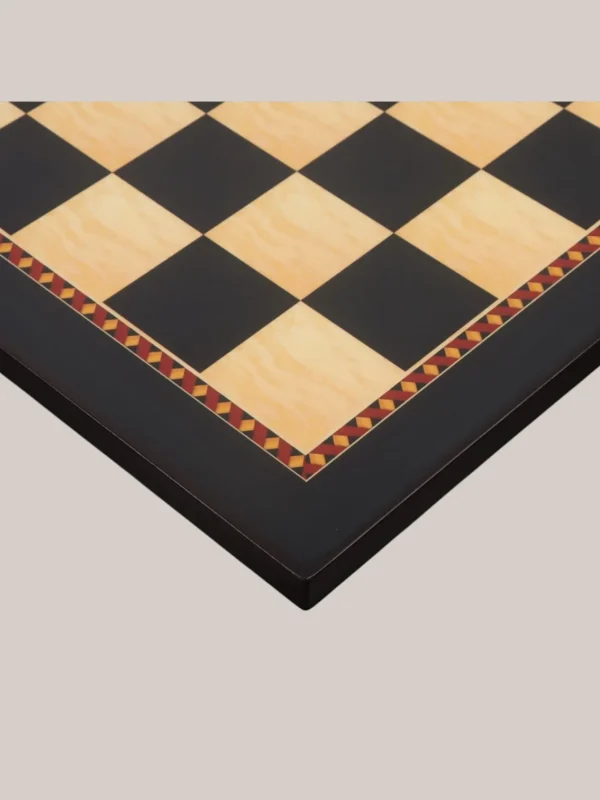 Royalchessset Professional Tournament Chess Board Ebony & Maple Print Matt Finish 21-Inch 55mm Squares