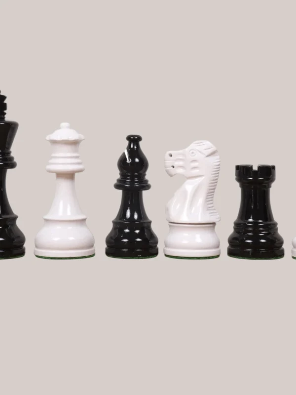 Royalchessset Weighted Staunton Chess Pieces Boxwood Set 3.8" with Extra Queens