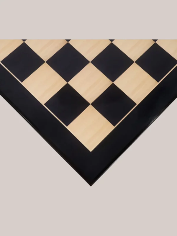 Royalchessset Professional Tournament Chess Board Ebony & Maple Wood 26-Inch 70mm Squares