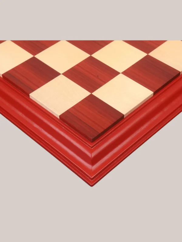 Royalchessset Chessboard Bud Rosewood & Maple 23-Inch