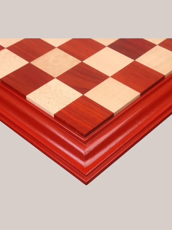 Royalchessset Chessboard Bud Rosewood & Maple Solid Wood 21-Inch